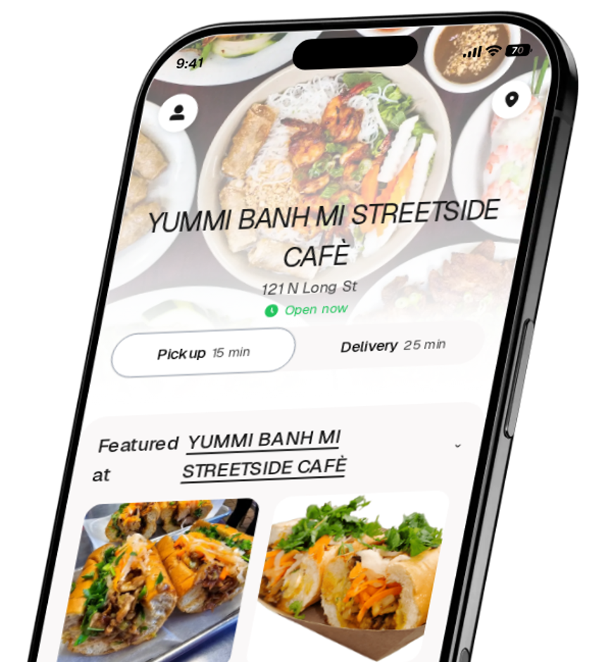 YUMMI BANH MI STREETSIDE CAFÈ app preview