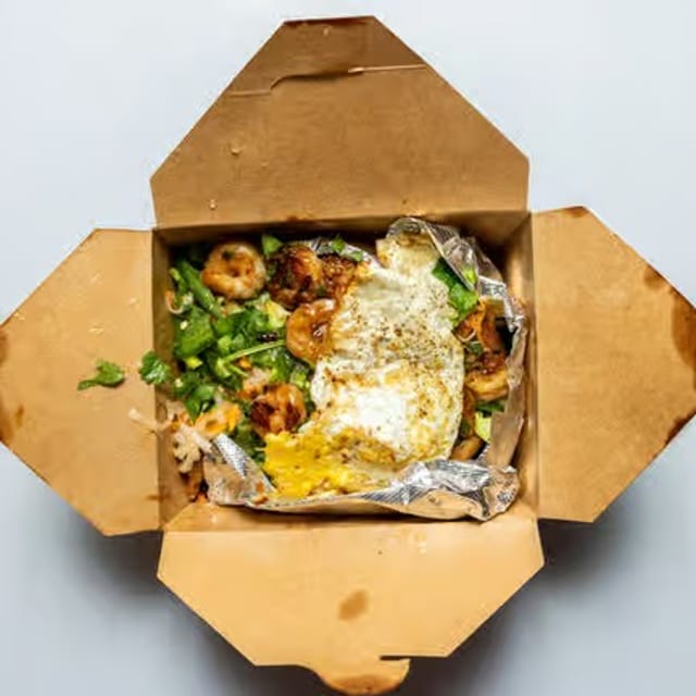 Bang Bang Shrimp Loaded Fries.