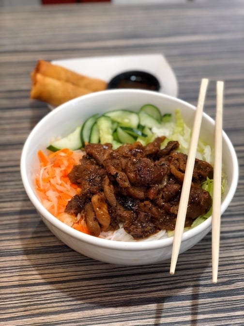 Lemongrass Pork Noodle Bowl.