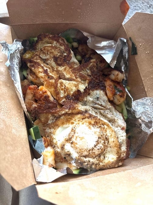 Lemongrass Shrimp Loaded Fries.