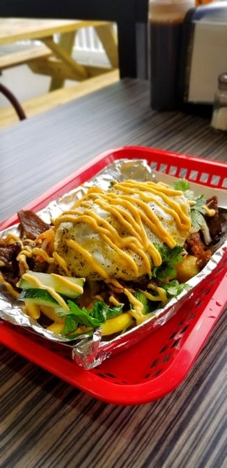 Lemongrass Pork Loaded Fries.