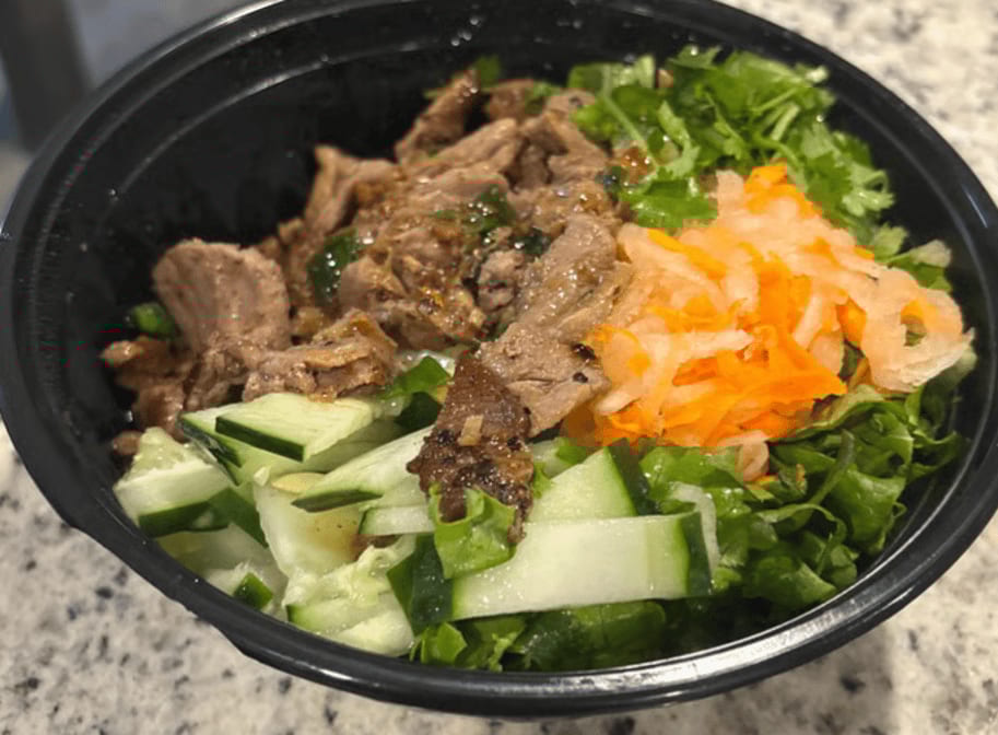 Lemongrass Beef Lettuce Bowl.