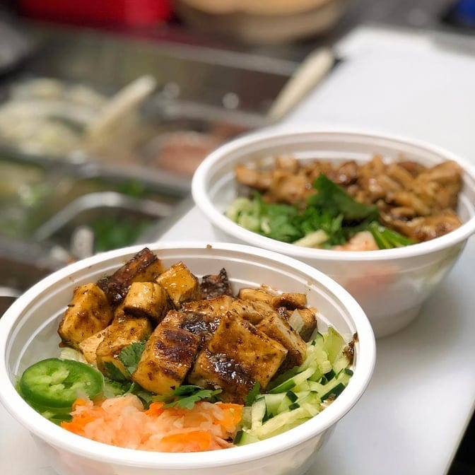 Lemongrass Tofu Rice Bowl.