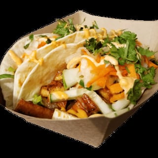 Vietnamese BBQ Pork Yummi Tacos