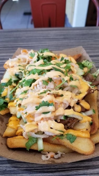 Lemongrass Beef Loaded Fries.