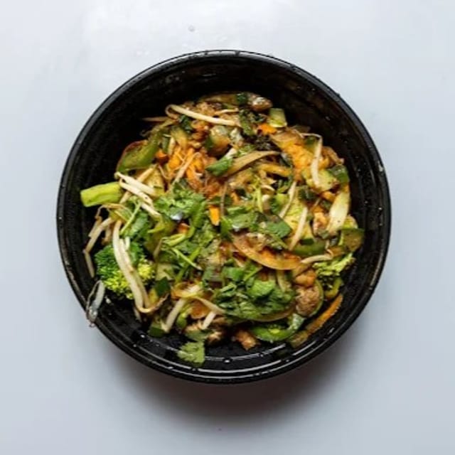 Sauteed Veggie Rice Bowl.