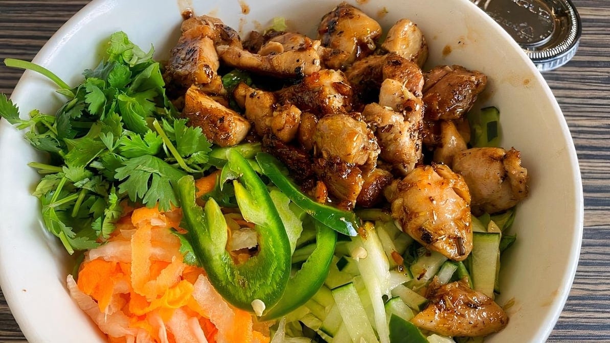 Lemongrass Beef Rice Bowl.