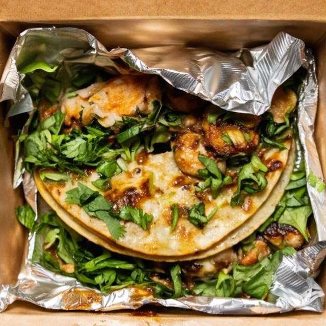 Lemongrass Shrimp Yummi Tacos.