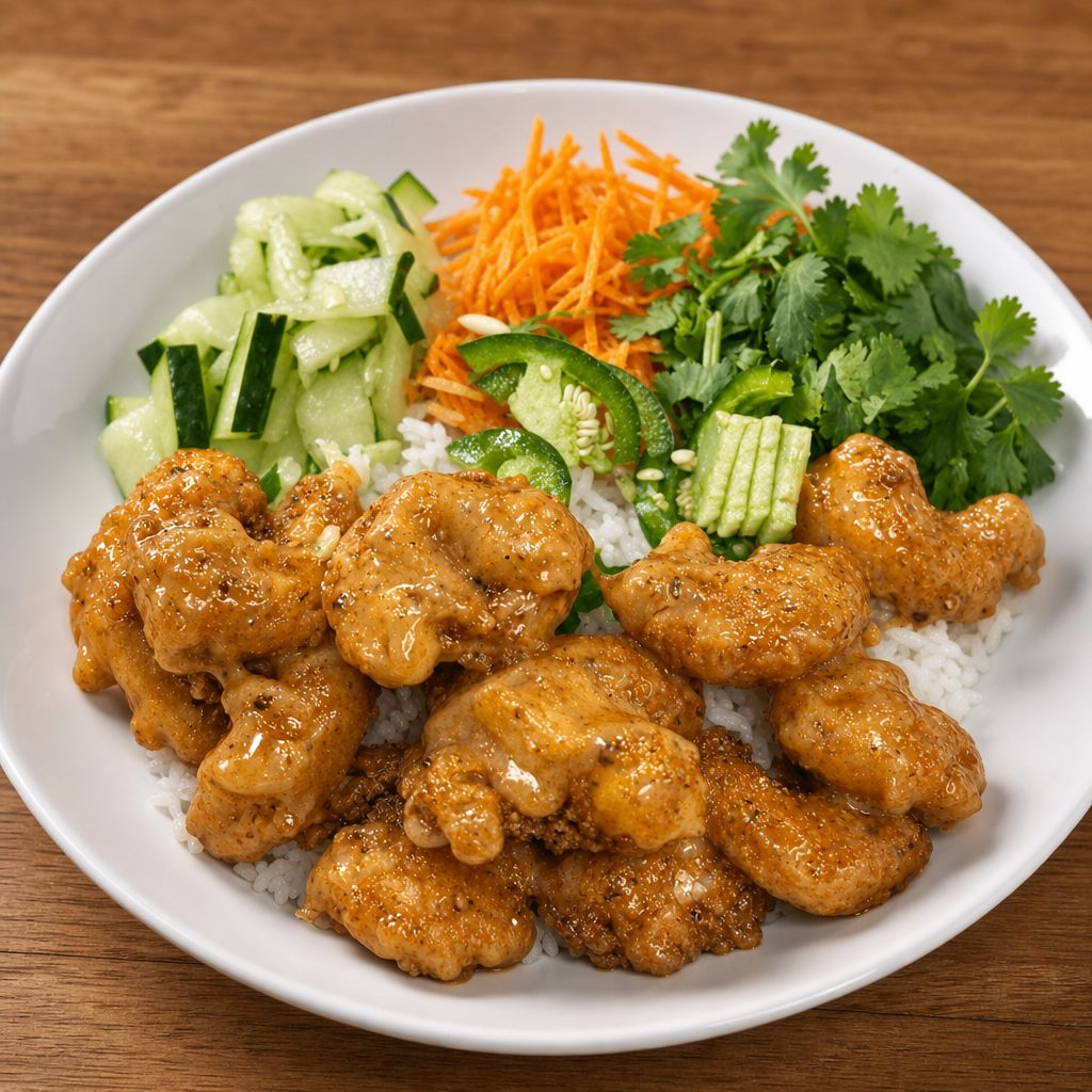 Bang Bang Shrimp Rice Bowl.