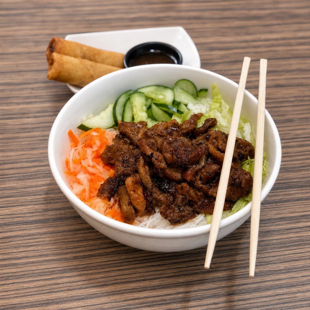 Lemongrass Pork Noodle Bowl.