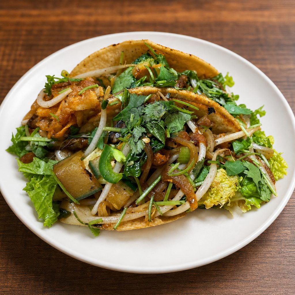 Sauteed Veggies Yummi Tacos.