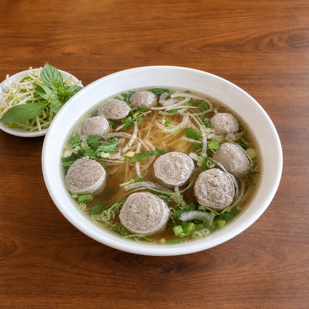 Pho Bo Vien (Beef Meatball).
