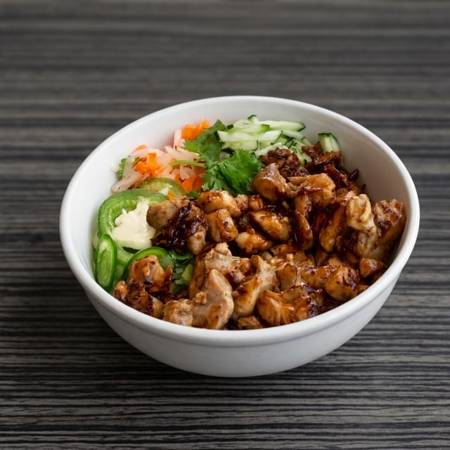 Lemongrass Pork Rice Bowl.