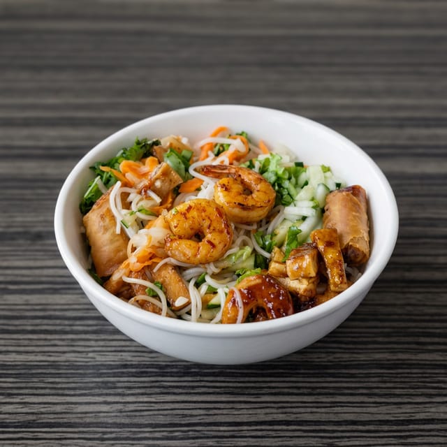 Lemongrass Shrimp Noodle Bowl.
