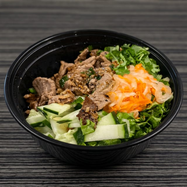 Lemongrass Beef Lettuce Bowl.