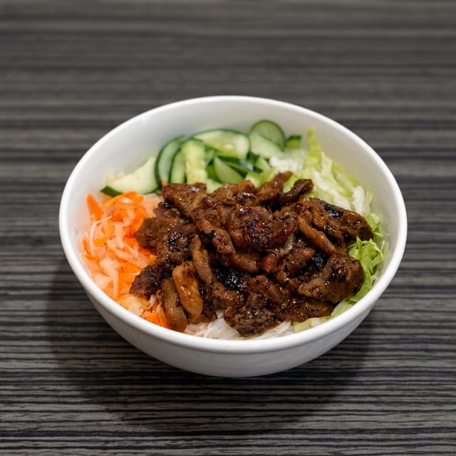 Lemongrass Pork Noodle Bowl.