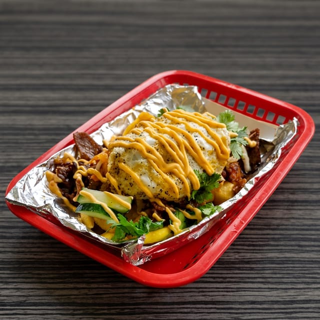 Lemongrass Pork Loaded Fries.