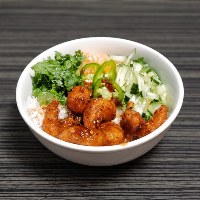 Quinoa Shrimp Rice Bowl.