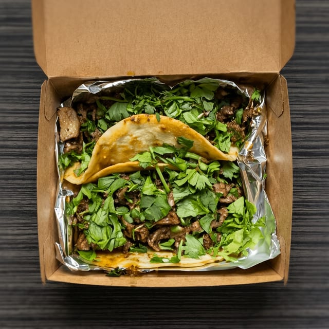 Lemongrass Beef Yummi Taco.