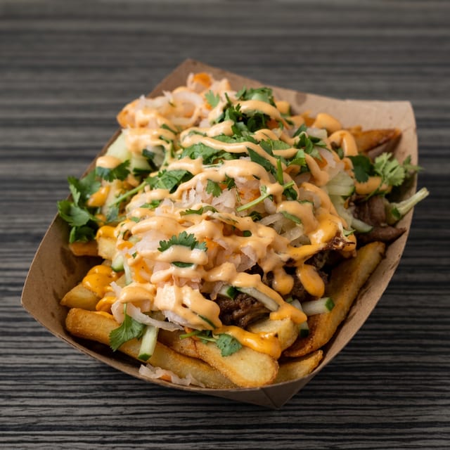 Lemongrass Beef Loaded Fries.