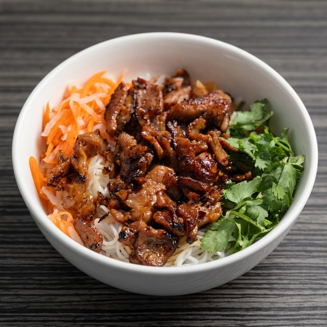 Vietnamese BBQ Pork Rice Bowl.
